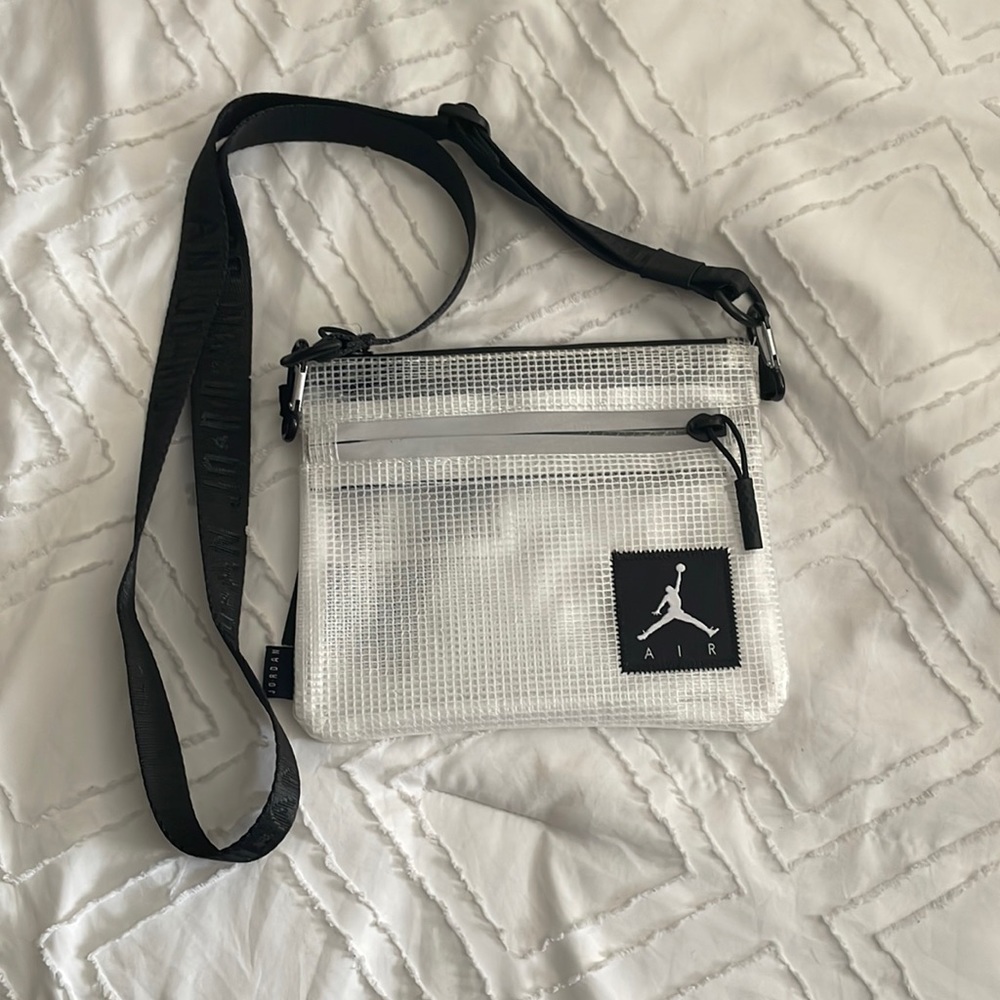 6x7 inch Jordan transparent crossbody bag